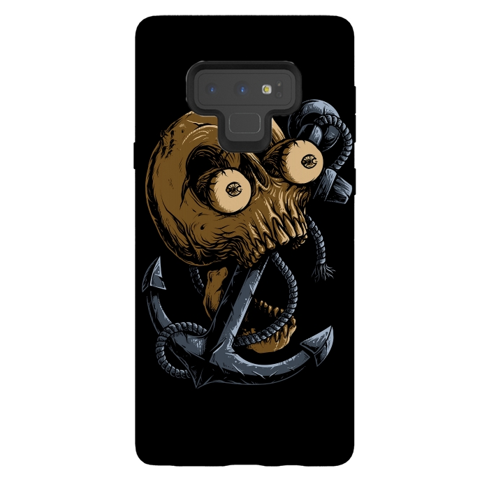 Galaxy Note 9 StrongFit Skull Anchor by Afif Quilimo