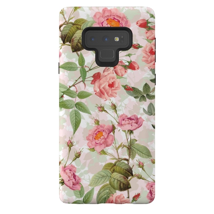 Galaxy Note 9 StrongFit Cute Vintage Roses by  Utart