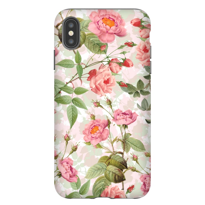 iPhone Xs Max StrongFit Cute Vintage Roses by  Utart