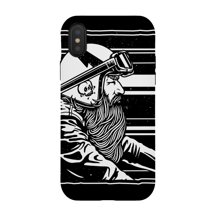iPhone Xs / X StrongFit Beard and Ride by Afif Quilimo