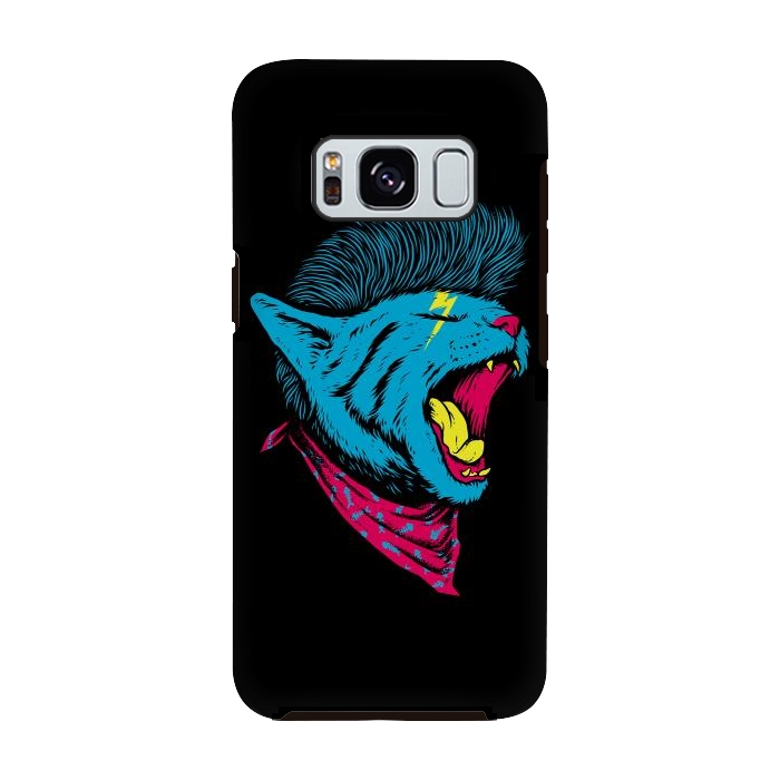 Galaxy S8 StrongFit Cat Punk by Afif Quilimo