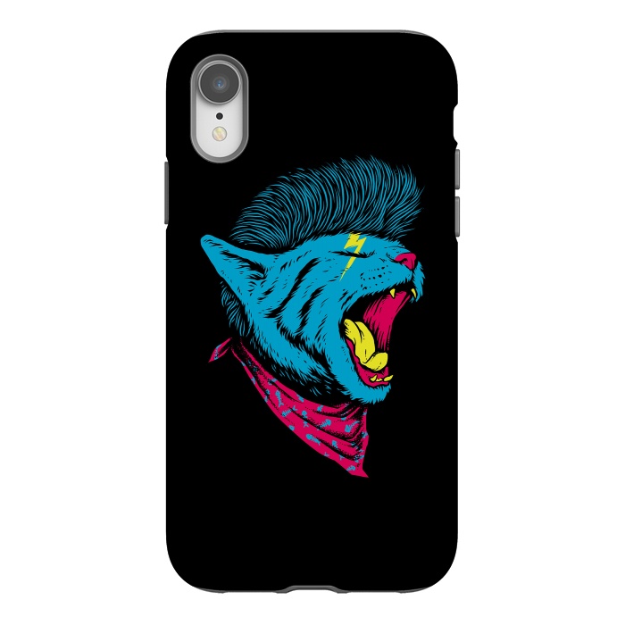 iPhone Xr StrongFit Cat Punk by Afif Quilimo