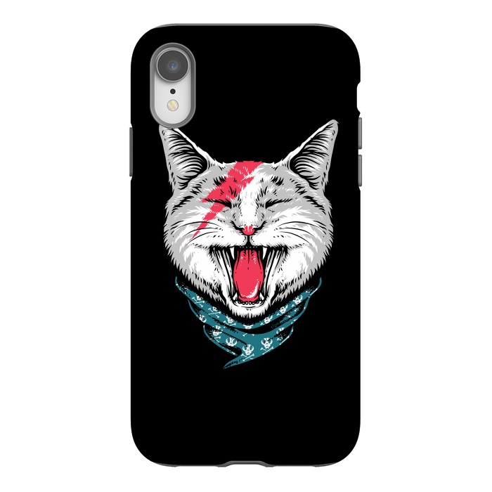 iPhone Xr StrongFit Cat Rock by Afif Quilimo