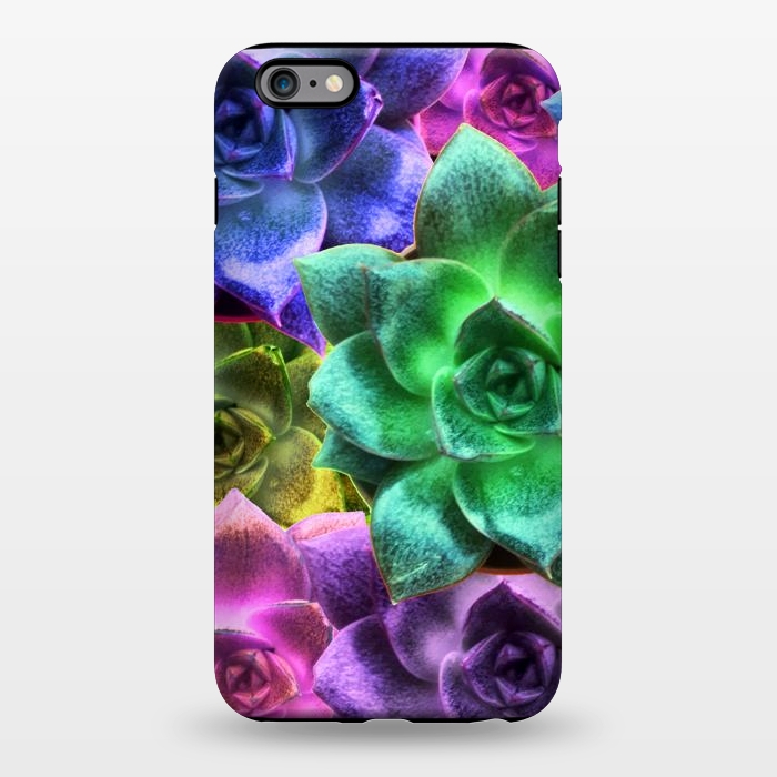 iPhone 6/6s plus StrongFit Succulent Plants Psychedelic Colors Pattern by BluedarkArt