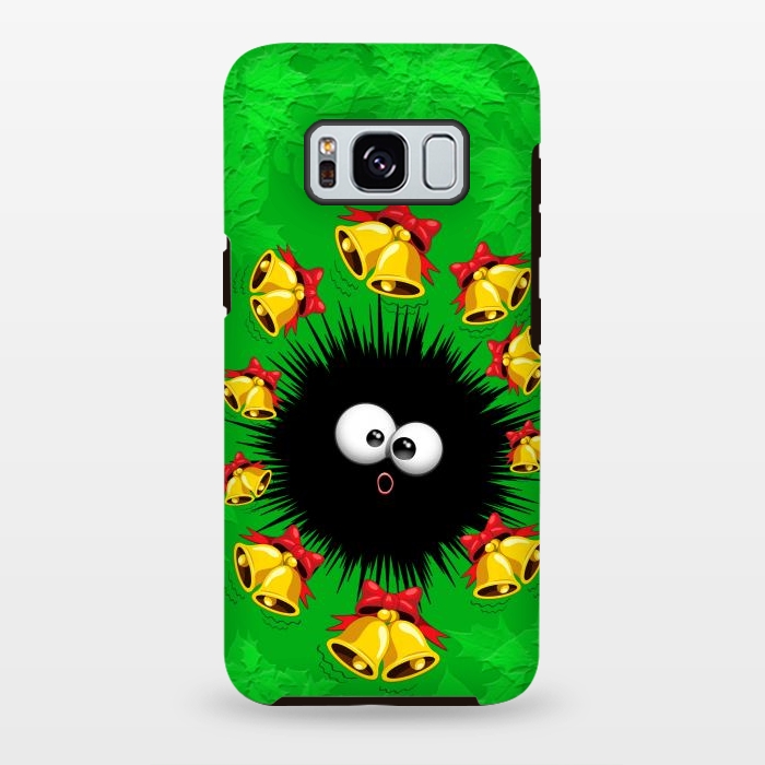 Galaxy S8 plus StrongFit Fuzzy Funny Christmas Sea Urchin Character by BluedarkArt
