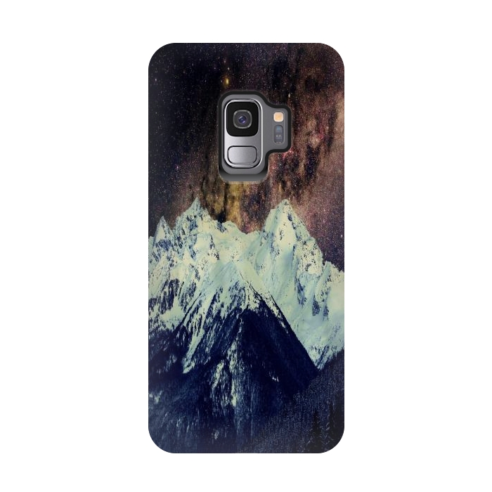 Galaxy S9 StrongFit Milkyway Mountain by Joanna Vog