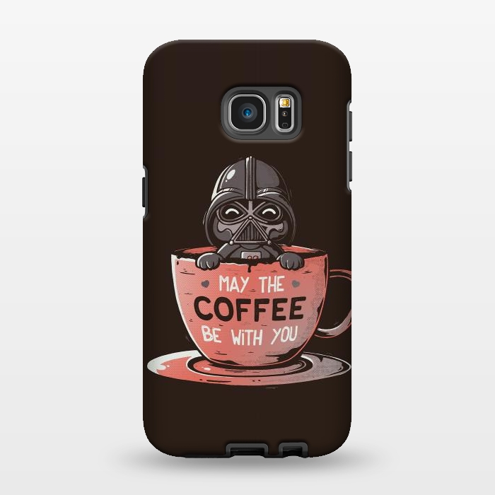 Galaxy S7 EDGE StrongFit May the Coffee Be With You by eduely