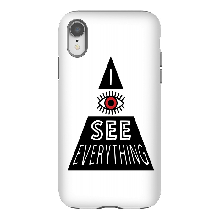 iPhone Xr StrongFit I see everything by Laura Nagel