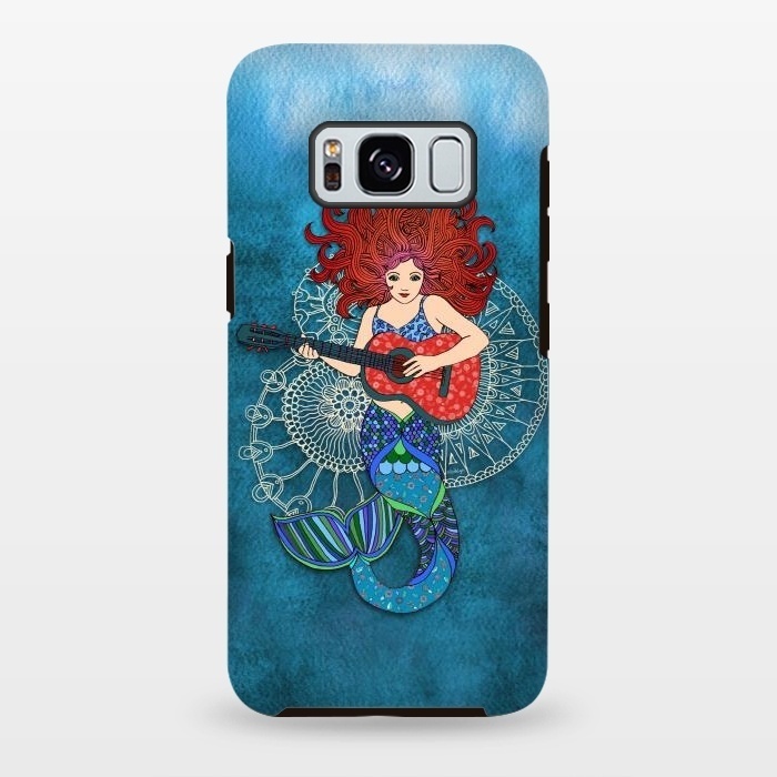 Galaxy S8 plus StrongFit Musical Mermaid by Micklyn Le Feuvre