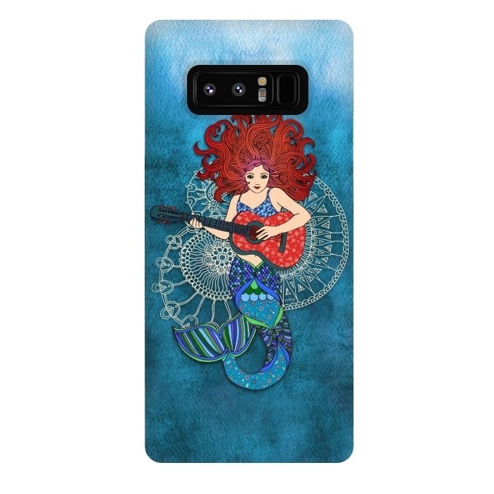 Galaxy Note 8 StrongFit Musical Mermaid by Micklyn Le Feuvre