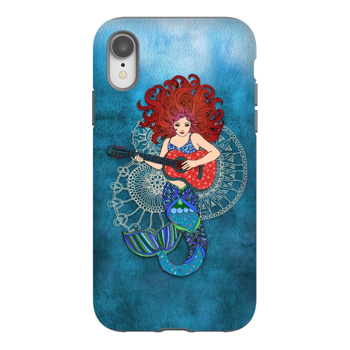 iPhone Xr StrongFit Musical Mermaid by Micklyn Le Feuvre