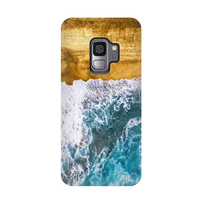Galaxy S9 StrongFit Tropical XVI - Golden Beach by Art Design Works