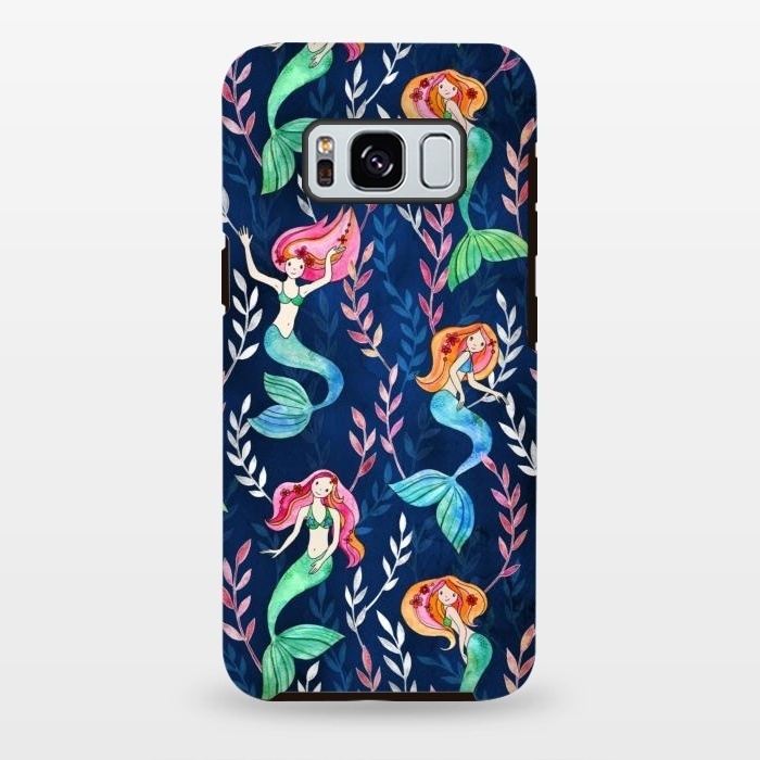 Galaxy S8 plus StrongFit Little Merry Mermaids by Micklyn Le Feuvre