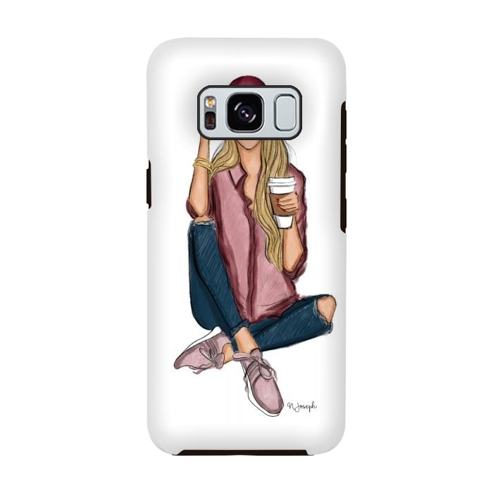 Galaxy S8 StrongFit Basic Chic - Blonde by Natasha Joseph Illustrations 