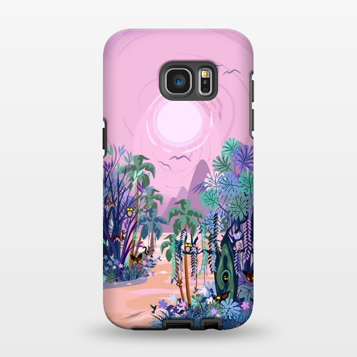 Galaxy S7 EDGE StrongFit The Eyes of the Enchanted Misty Forest by BluedarkArt