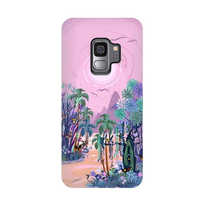 Galaxy S9 StrongFit The Eyes of the Enchanted Misty Forest by BluedarkArt