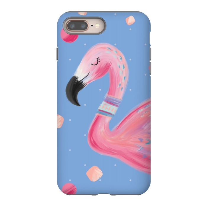 iPhone 7 plus StrongFit Fancy Flamingo by Noonday Design