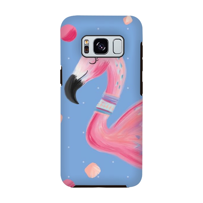 Galaxy S8 StrongFit Fancy Flamingo by Noonday Design