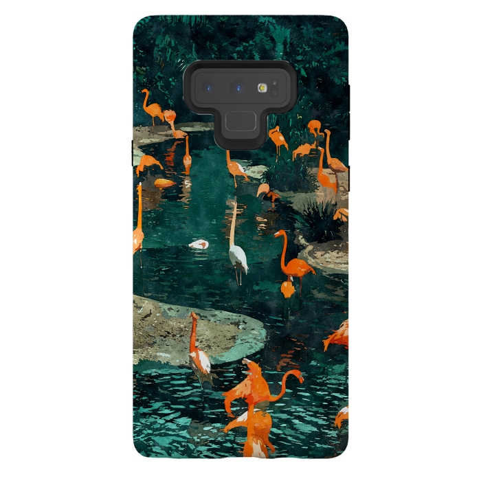 Galaxy Note 9 StrongFit Flamingo Creek by Uma Prabhakar Gokhale