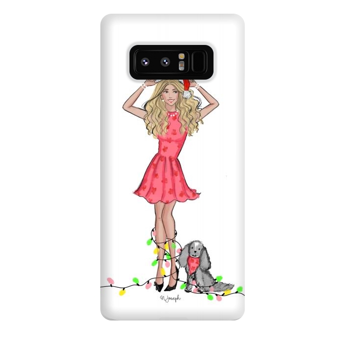 Galaxy Note 8 StrongFit Merry & Bright by Natasha Joseph Illustrations 