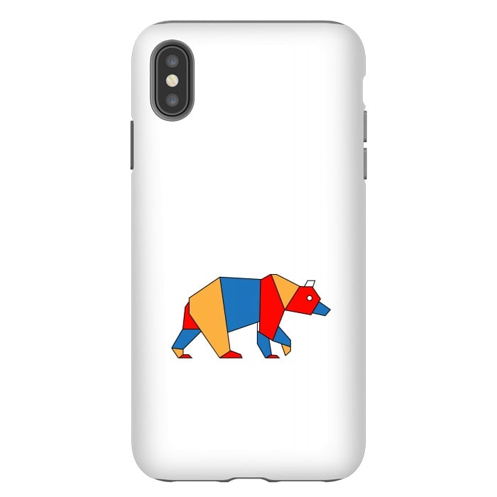 iPhone Xs Max StrongFit bear geometric by TMSarts
