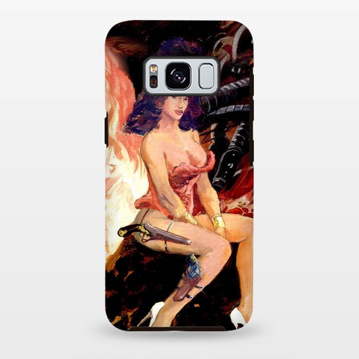 Galaxy S8 plus StrongFit Piratesse rouge by Max LeTamis
