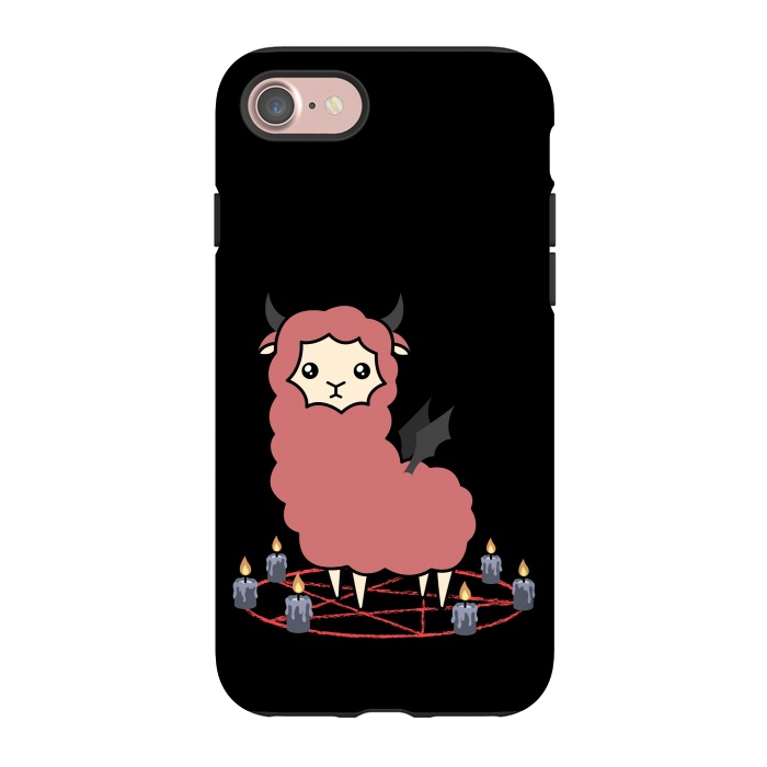 iPhone 7 StrongFit Llama demon by Laura Nagel