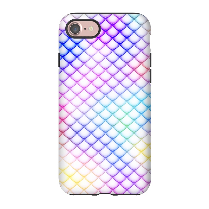 iPhone 7 StrongFit Colorful Mermaid Scales by Art Design Works