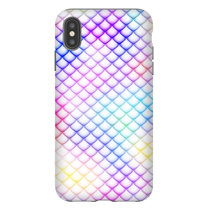 iPhone Xs Max StrongFit Colorful Mermaid Scales by Art Design Works