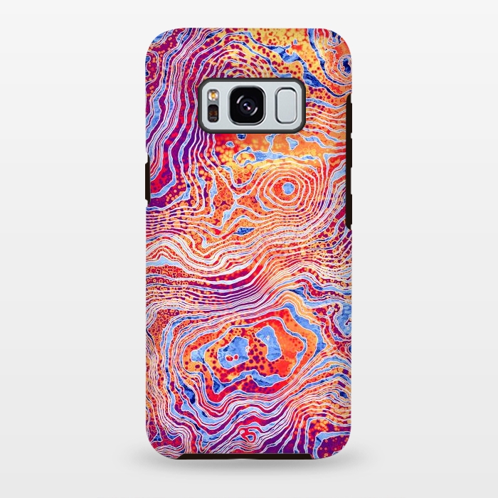 Galaxy S8 plus StrongFit  Abstract Colorful Marble II by Art Design Works