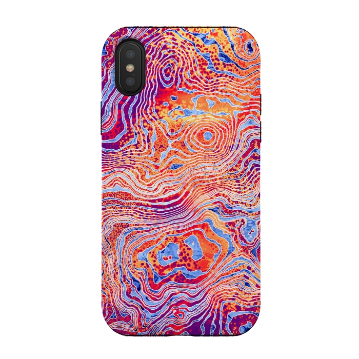 iPhone Xs / X StrongFit  Abstract Colorful Marble II by Art Design Works