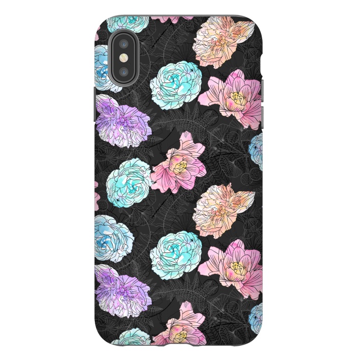 iPhone Xs Max StrongFit Color Pop Floral by Noonday Design
