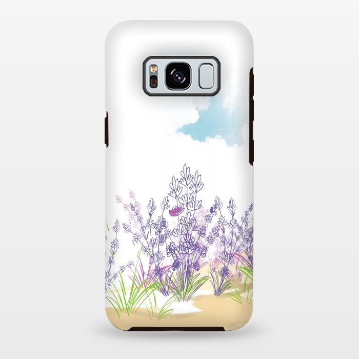 Galaxy S8 plus StrongFit Lavender flower by Bledi