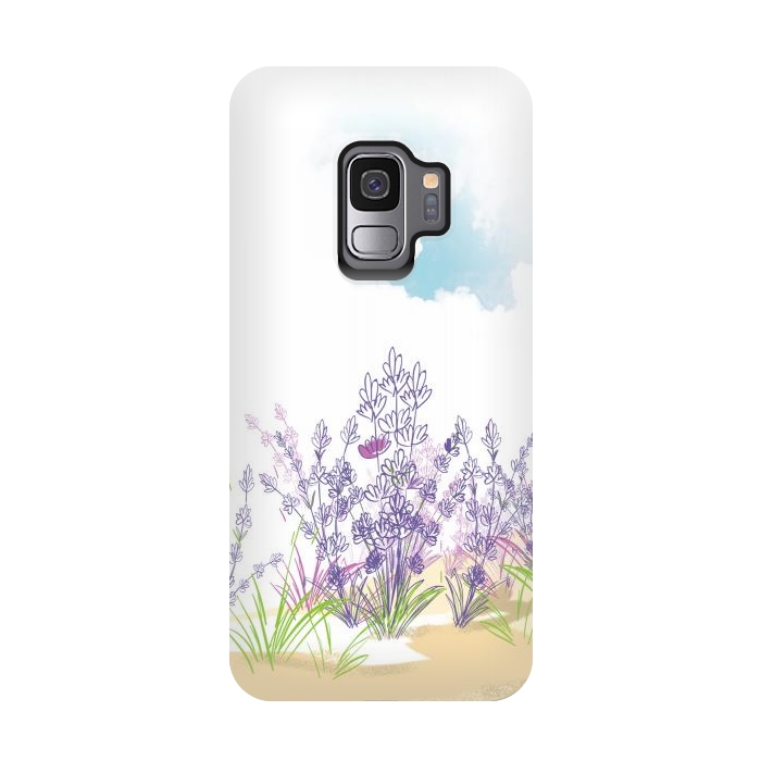 Galaxy S9 StrongFit Lavender flower by Bledi