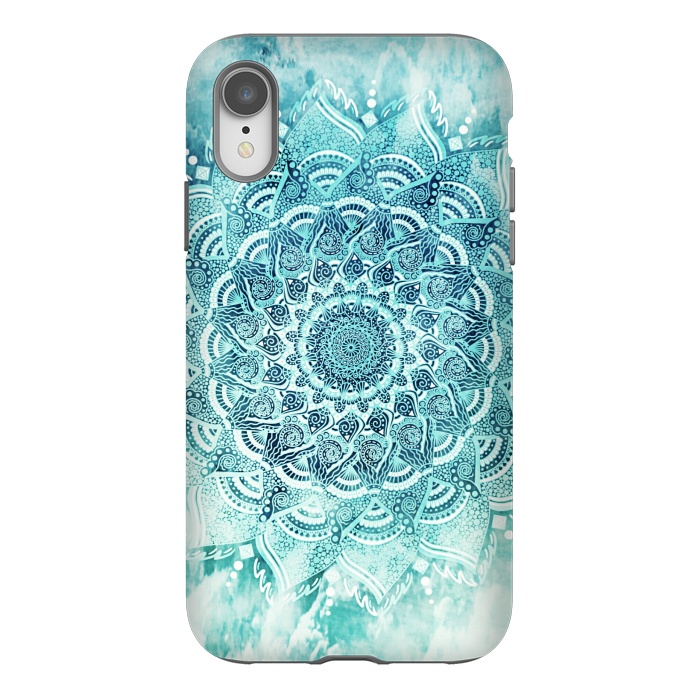 iPhone Xr StrongFit Mandala turquoise by Jms