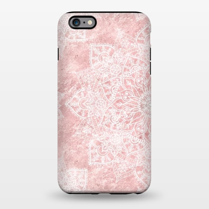 iPhone 6/6s plus StrongFit Elegant poinsettia and snowflakes doodles mandala art by InovArts