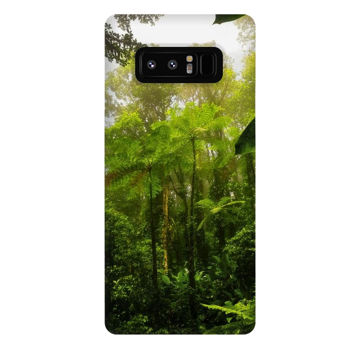 Galaxy Note 8 StrongFit Rainforest Misty Green Soul  by BluedarkArt
