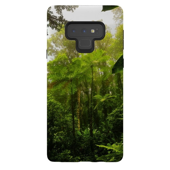Galaxy Note 9 StrongFit Rainforest Misty Green Soul  by BluedarkArt