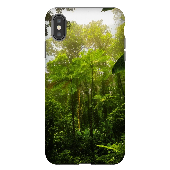 iPhone Xs Max StrongFit Rainforest Misty Green Soul  by BluedarkArt