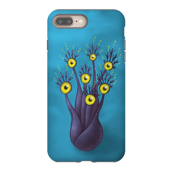iPhone 7 plus StrongFit Tree Monster With Yellow Eyes | Digital Art by Boriana Giormova
