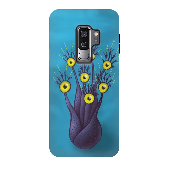 Galaxy S9 plus StrongFit Tree Monster With Yellow Eyes | Digital Art by Boriana Giormova