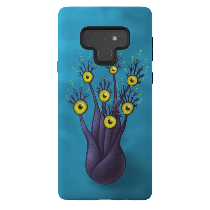 Galaxy Note 9 StrongFit Tree Monster With Yellow Eyes | Digital Art by Boriana Giormova
