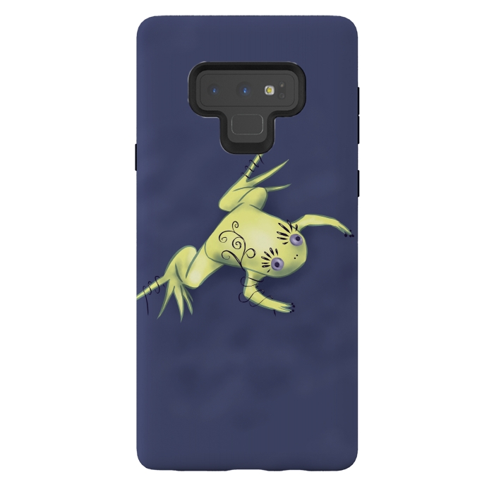 Galaxy Note 9 StrongFit Weird Frog With Funny Eyelashes Digital Art by Boriana Giormova
