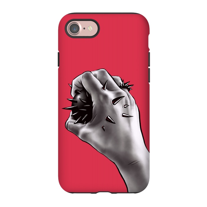 iPhone 7 StrongFit Gothic horror art - stabbed hand  by Boriana Giormova