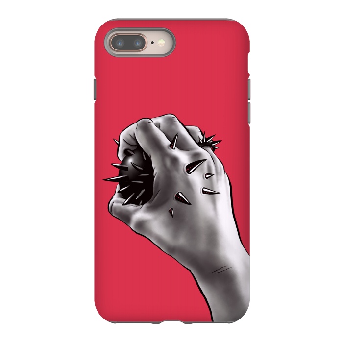 iPhone 7 plus StrongFit Gothic horror art - stabbed hand  by Boriana Giormova