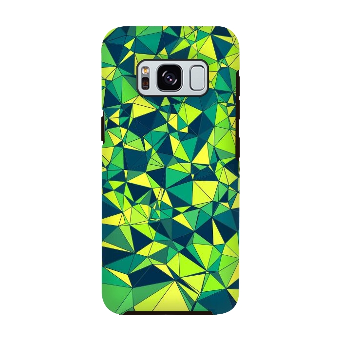 Galaxy S8 StrongFit Green Low Poly Design by Art Design Works