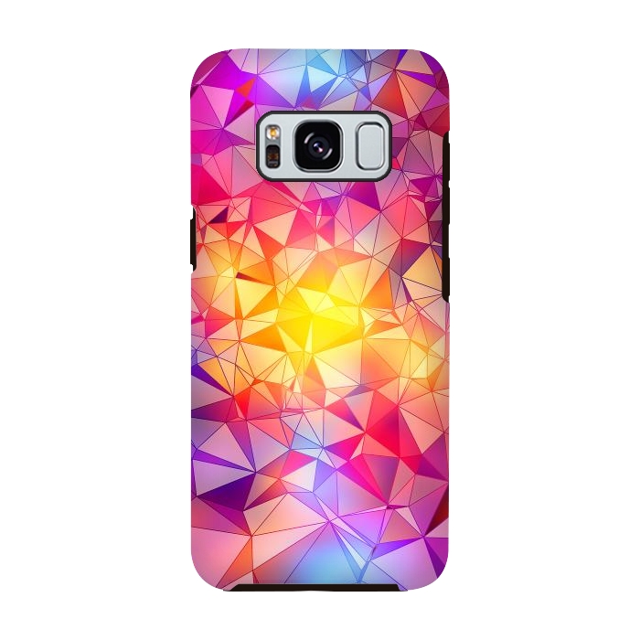 Galaxy S8 StrongFit Colorful Low Poly Design by Art Design Works