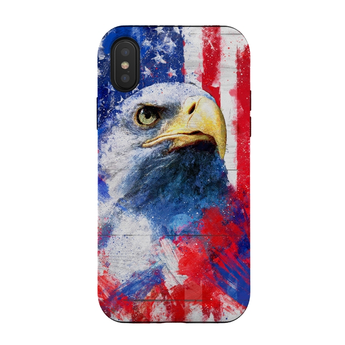 iPhone Xs / X StrongFit Artistic XLIII - American Pride by Art Design Works