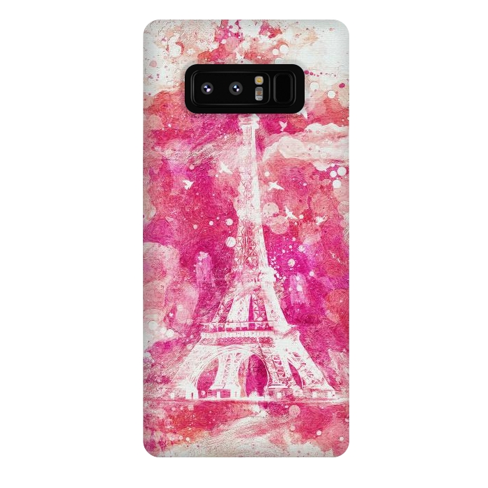Galaxy Note 8 StrongFit Artistic XLIV - Eiffel Tower Paris by Art Design Works