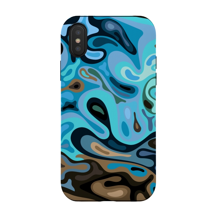 iPhone Xs / X StrongFit Liquid surface 2 by Bledi
